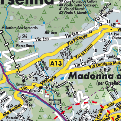 Stadtplan Orselina