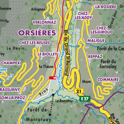 Übersichtsplan Orsières