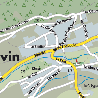 Stadtplan Orvin
