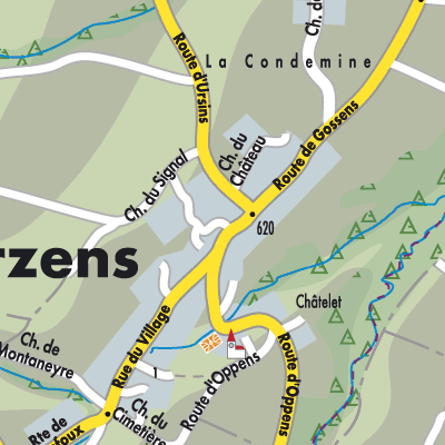 Stadtplan Orzens