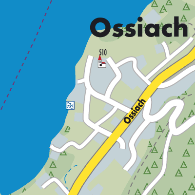 Stadtplan Ossiach