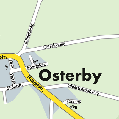 Stadtplan Osterby