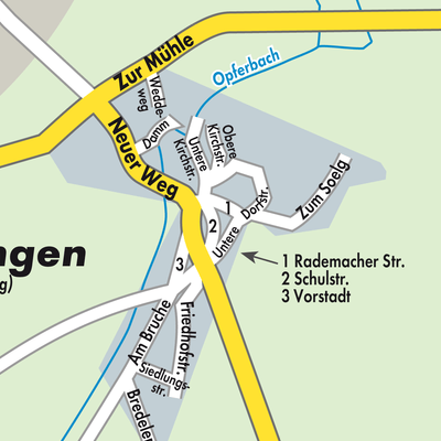 Stadtplan Ostharingen