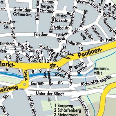 Stadtplan Ostheim vor der Rhön (VGem)