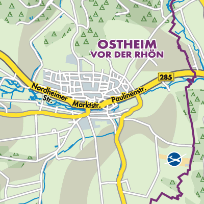Übersichtsplan Ostheim vor der Rhön (VGem)