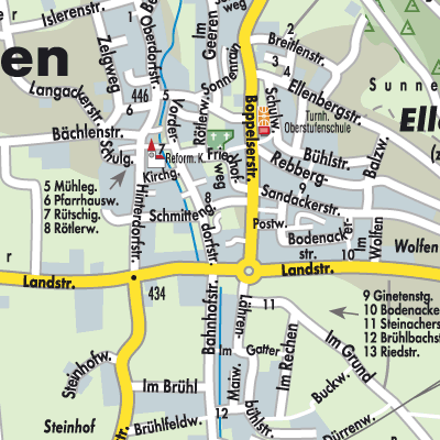 Stadtplan Otelfingen