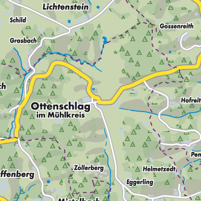 Übersichtsplan Ottenschlag im Mühlkreis