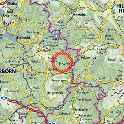 Landkarte Ovenhausen