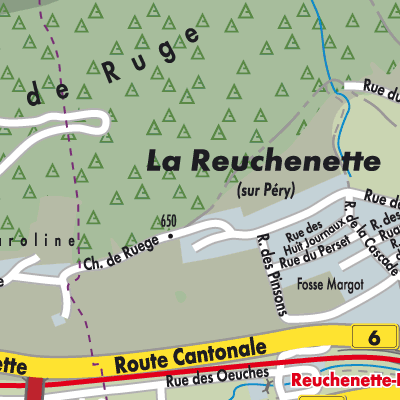 Stadtplan Péry-La Heutte