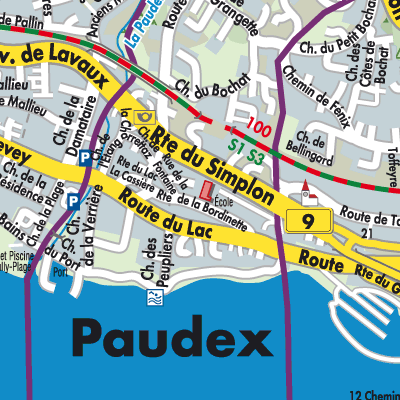Stadtplan Paudex