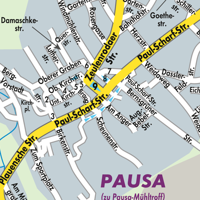 Stadtplan Pausa