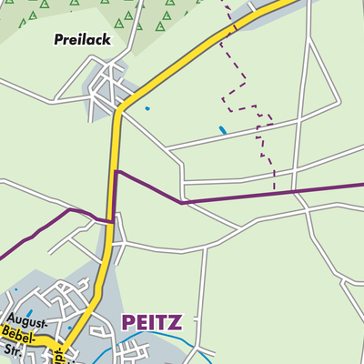 Übersichtsplan Peitz/Picnjo