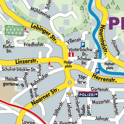 Stadtplan Perg