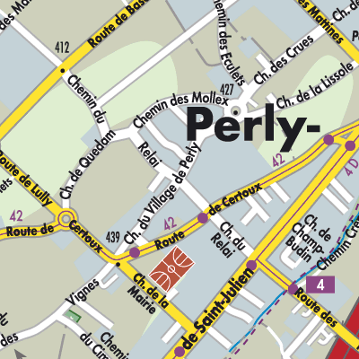 Stadtplan Perly-Certoux