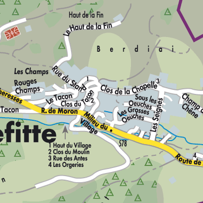 Stadtplan Perrefitte