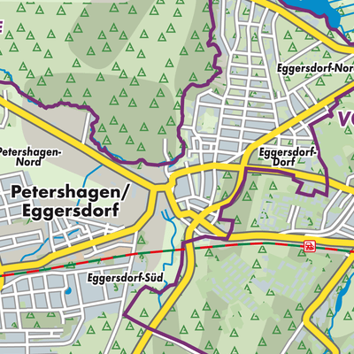 Übersichtsplan Petershagen/Eggersdorf