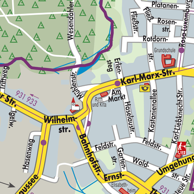 Stadtplan Petershagen/Eggersdorf