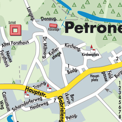 Stadtplan Petronell-Carnuntum