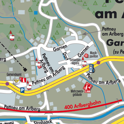 Stadtplan Pettneu am Arlberg