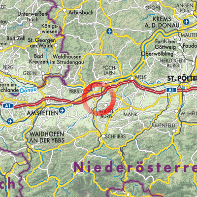 Landkarte Petzenkirchen
