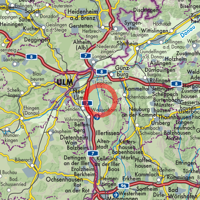Landkarte Pfaffenhofen a.d.Roth (VGem)