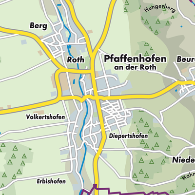 Übersichtsplan Pfaffenhofen a.d.Roth (VGem)