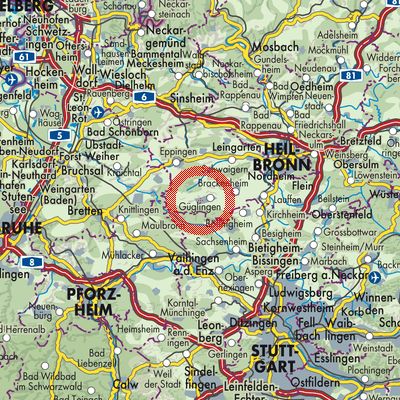 Landkarte Pfaffenhofen