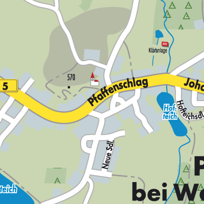 Stadtplan Pfaffenschlag bei Waidhofen an der Thaya