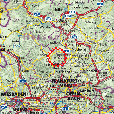 Landkarte Pfaffenwiesbach