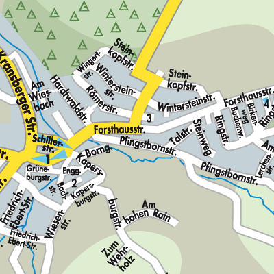 Stadtplan Pfaffenwiesbach