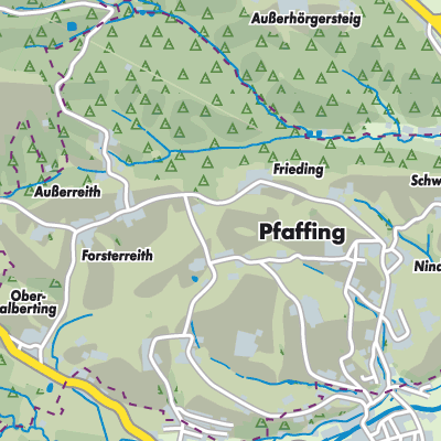 Übersichtsplan Pfaffing