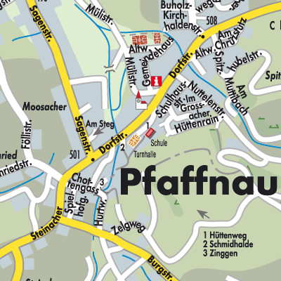 Stadtplan Pfaffnau
