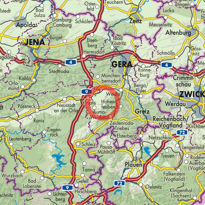 Landkarte Pfersdorf