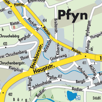 Stadtplan Pfyn