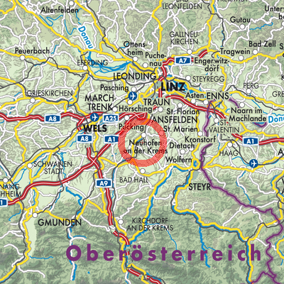Landkarte Piberbach