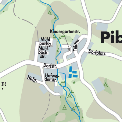 Stadtplan Piberbach