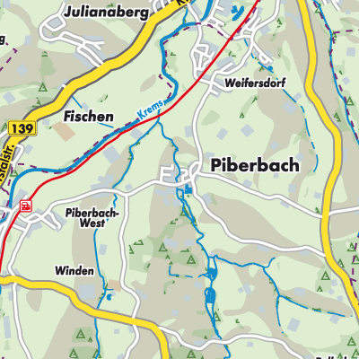 Übersichtsplan Piberbach