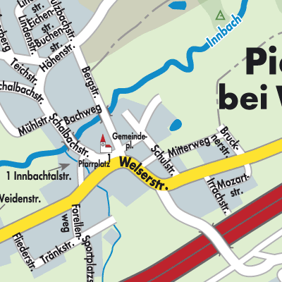 Stadtplan Pichl bei Wels