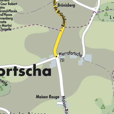 Stadtplan Pierrafortscha