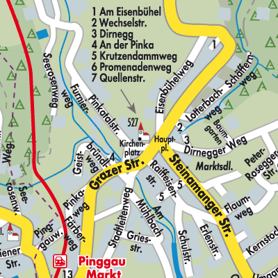 Stadtplan Pinggau