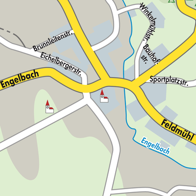 Stadtplan Pischelsdorf am Engelbach