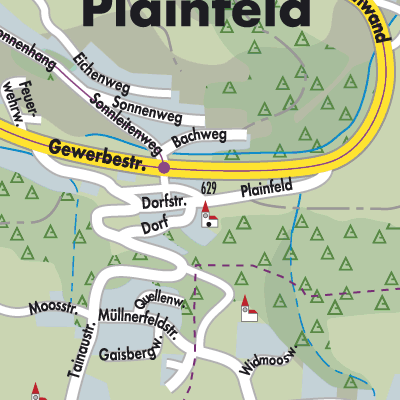 Stadtplan Plainfeld