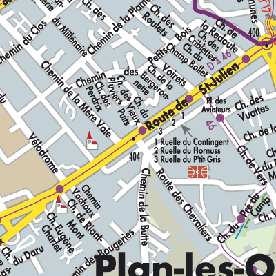 Stadtplan Plan-les-Ouates