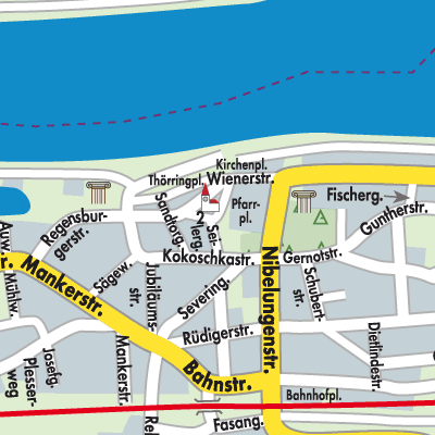 Stadtplan Pöchlarn