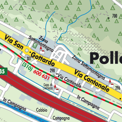 Stadtplan Pollegio