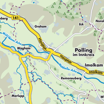 Übersichtsplan Polling im Innkreis