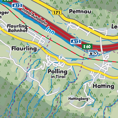 Übersichtsplan Polling in Tirol