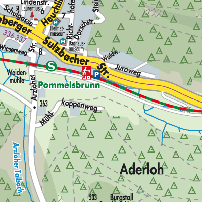 Stadtplan Pommelsbrunn