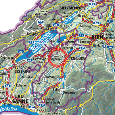 Landkarte Ponthaux