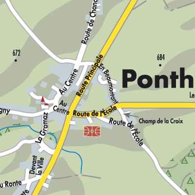 Stadtplan Ponthaux